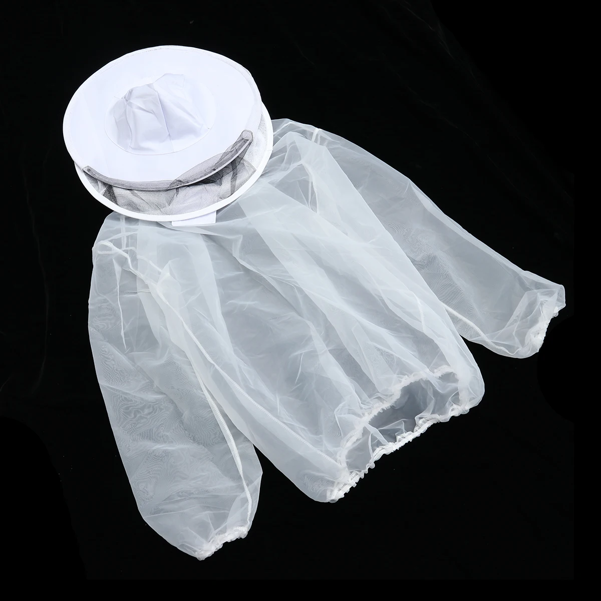 

Beekeeping Protective Coat White Breathable Anti Bee Suit Costume Accessories Supplies Veil Round Cap Design Comfortable Neutral