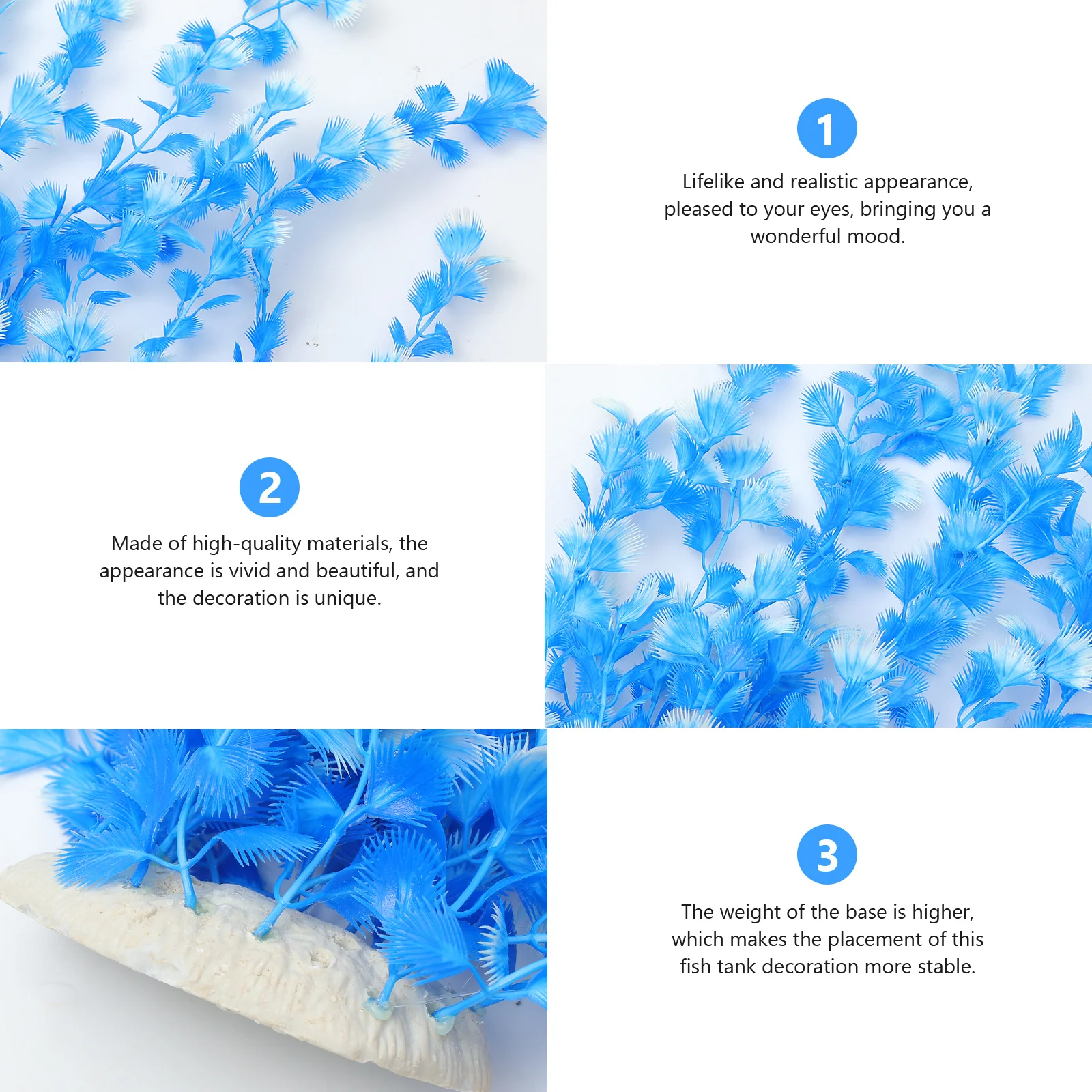 

1Pcs Artificial Aquatic Plant Fish Tank Ornament Aquarium Decor Landscaping Ornament Realistic Fish Tank Supply