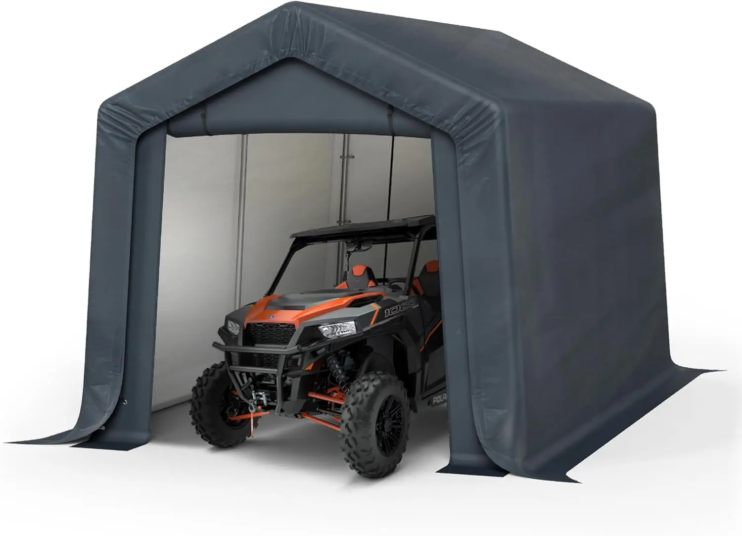 

Hera' S 8X12Ft Heavy Duty Carport Outdoor Patio Anti-Snow Portable Canopy Storage Shelter Shed With 2 Roll Up Zipper