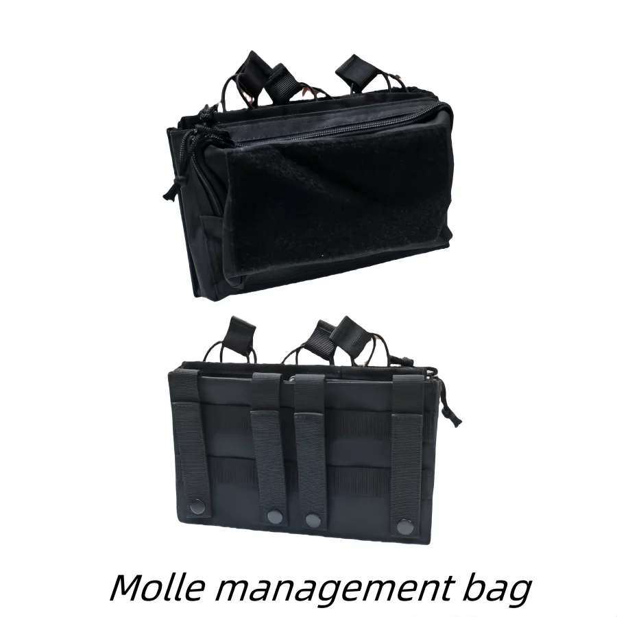 Outdoor Tactical MOLLE Camo Nylon Open Top Triple Magazine Pouch for Airsoft Paintball Shooting Hunting - view 4
