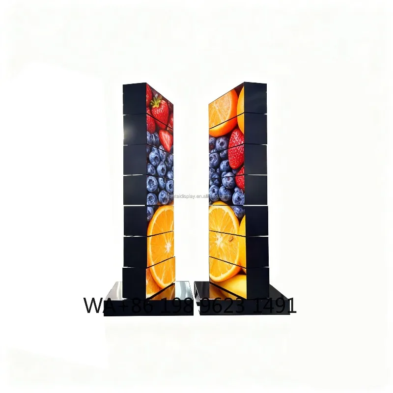 Intelligent 8 Layers Double Side Rotating LED Display 360° Rotating Advertising Board Video Wall for Exhibition Hall