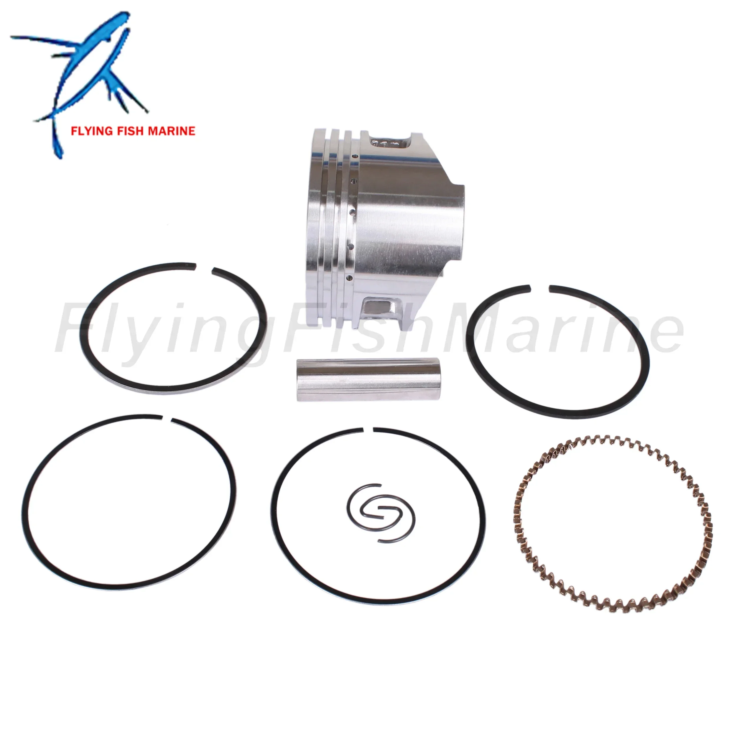 

Outboard Motor 68D-E1631-00-96 STD Piston Set & 68D-E1603-00 Ring for Yamaha 4HP / F4-04020200 for Parsun HDX, 59mm STD