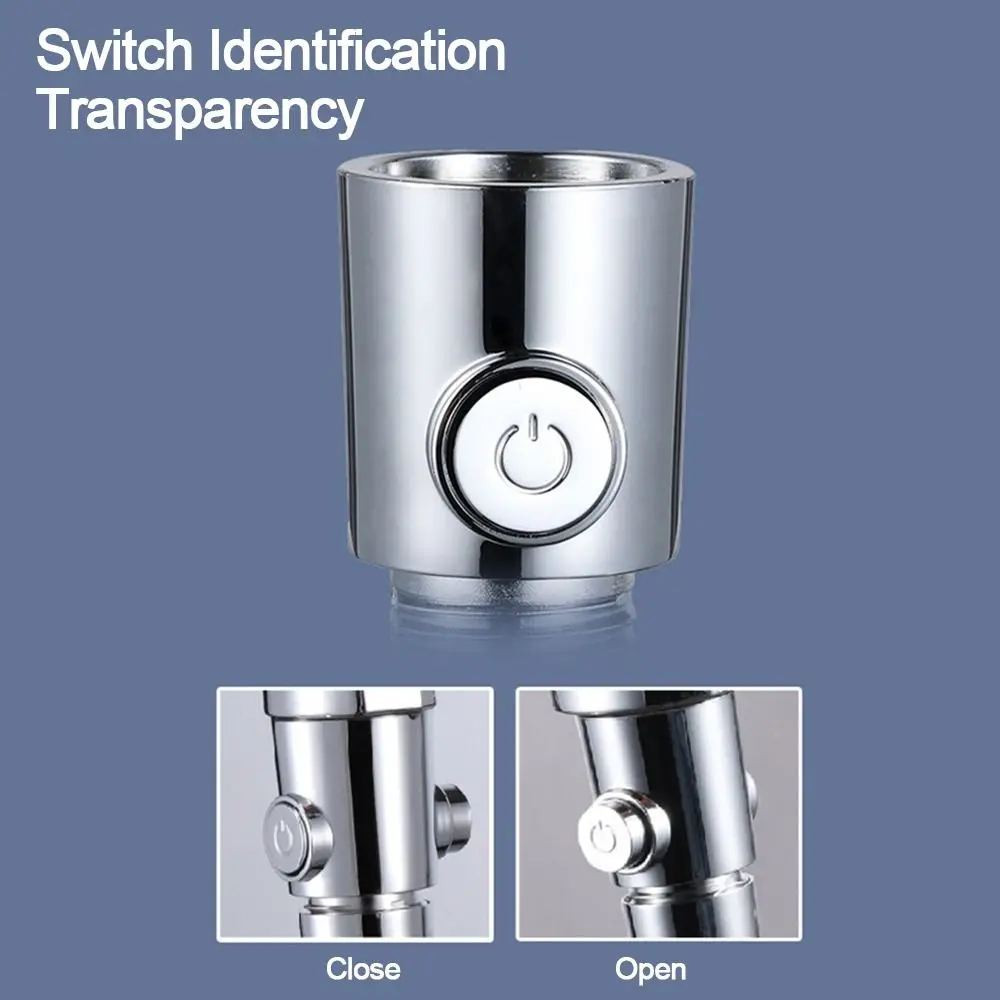 Plastic Shower Head Arm Diverter One-Button Flow Limiter Water Stop Valve Water Pressure Control Sprayer Shut-Off Switch