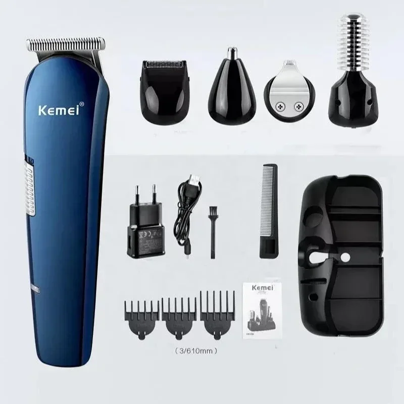 Kemei KM-550 USB rechargeable multifunctional hair clipper and trimmer