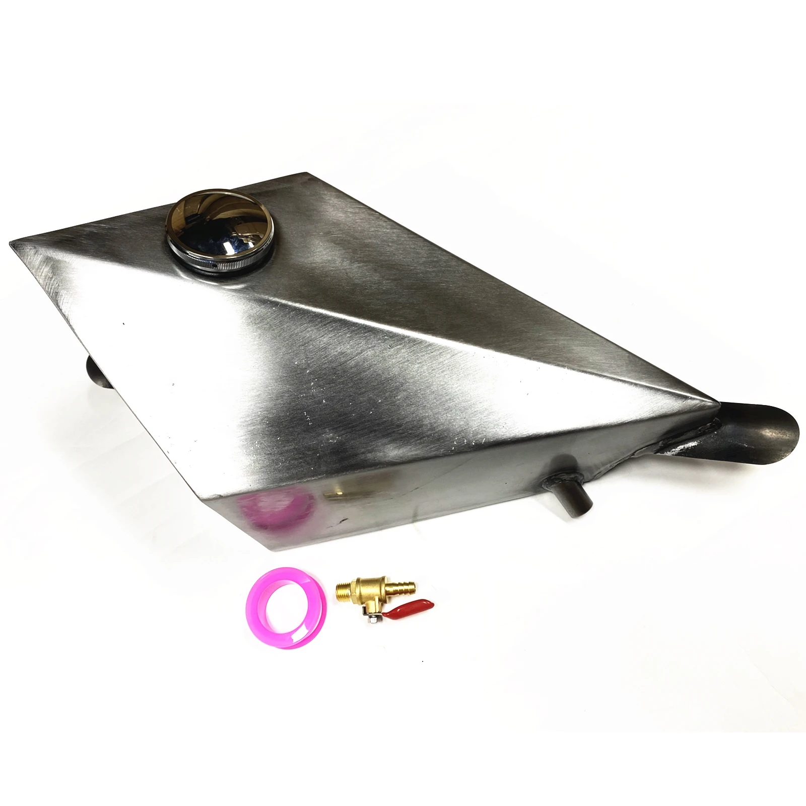 8 L Triangle Style Motorcycle Petrol Gas Tank Universal Modified Handmade Oil Box Can For Harley Honda Steed 400 600