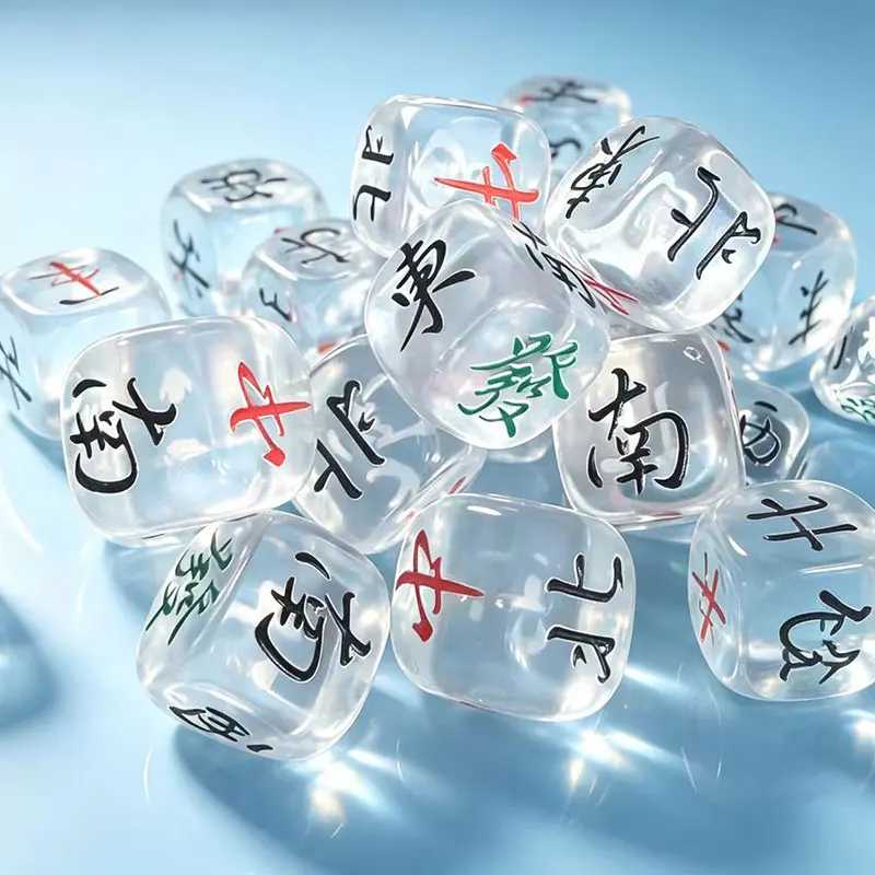 Personalized Customized Rounded Transparent Dice For Family Gatherings, Birthday Parties, Game Dice, Dice For Diy Customization