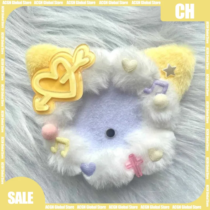 

20cm Handmade Cat Ear Badge Holder Fits 58mm Pins DIY Cute Acrylic Base Merch Organizer Ready Stock Anime Display Accessory Gift