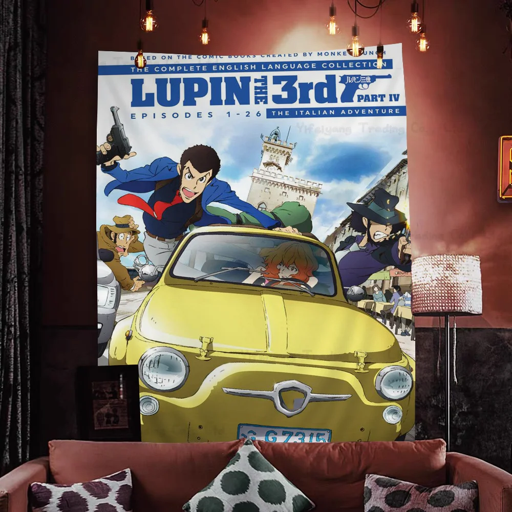 الترمس الثالث كاريكاتير الرسم البياني نسيج الفن الخيال العلمي غرفة ديكور المنزل رخيصة الهبي الجدار الشنق