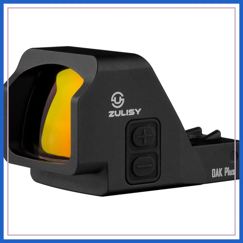 

Full Size Red Dot Sight for RMR Footprint Mount, 3.5 MOA Shake Awake 1x26mm Open Reflex Optics Side Mounted Battery