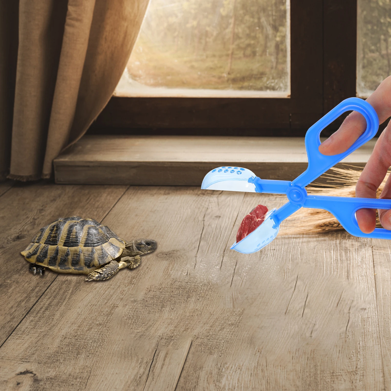

3pcs Pet Waste Clip Plastic Poop Picker Lightweight Durable Cleaning Tools Turtle Lizard Frog Spider Reptile Supplies