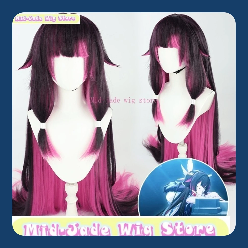 

Mid-jade Wig Genshin Influences Columbina Fatui Aura Cosplay Wig Deep Purple GradientAnime Game Role Playing Halloween Party