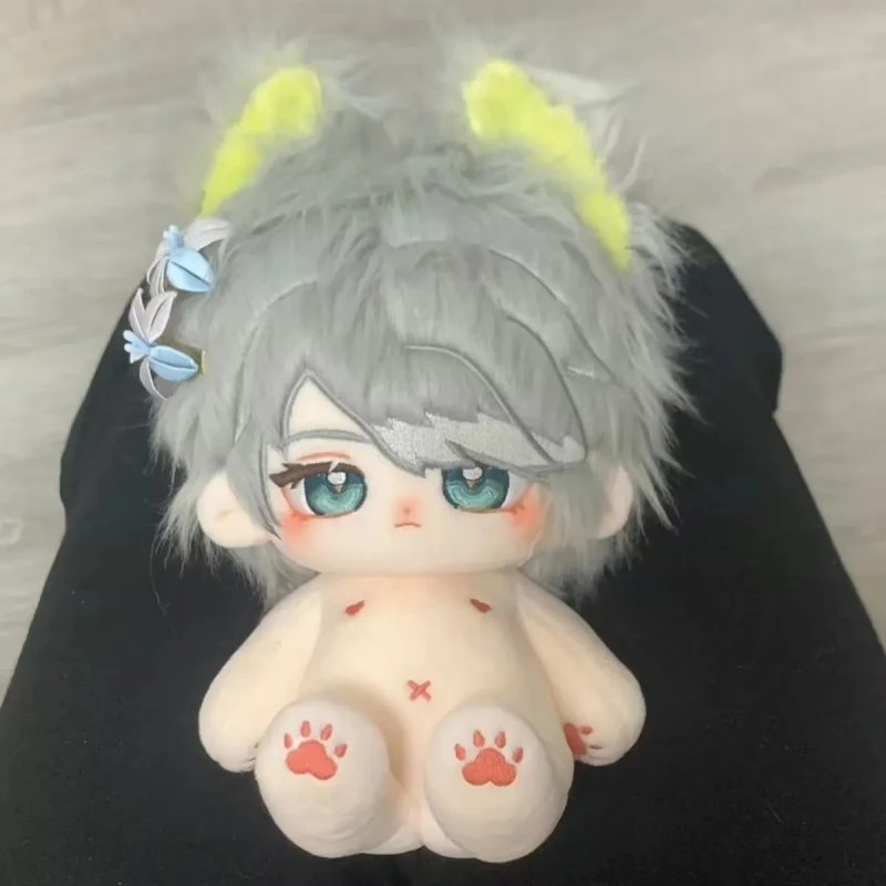 Anime Genshin Impact Alhaitham 20cm Nude Body Plush Doll Toys Soft Stuffed Plushie a6166