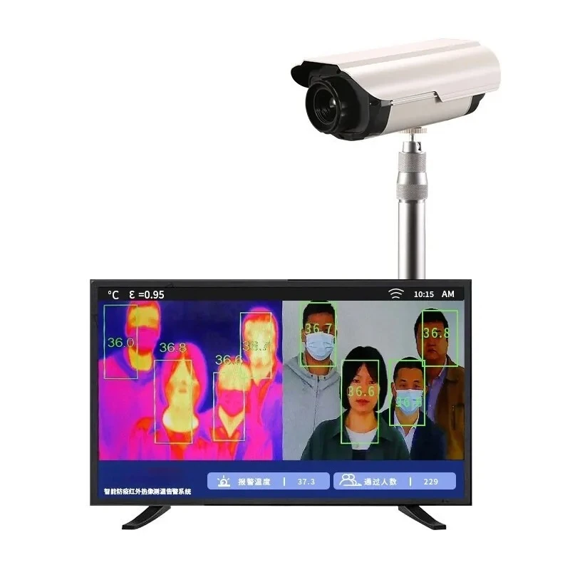 CEM DT-970Y Intelligent Infrared Thermal Imaging AI Facial Recognition Temperature Rapid Detection Device