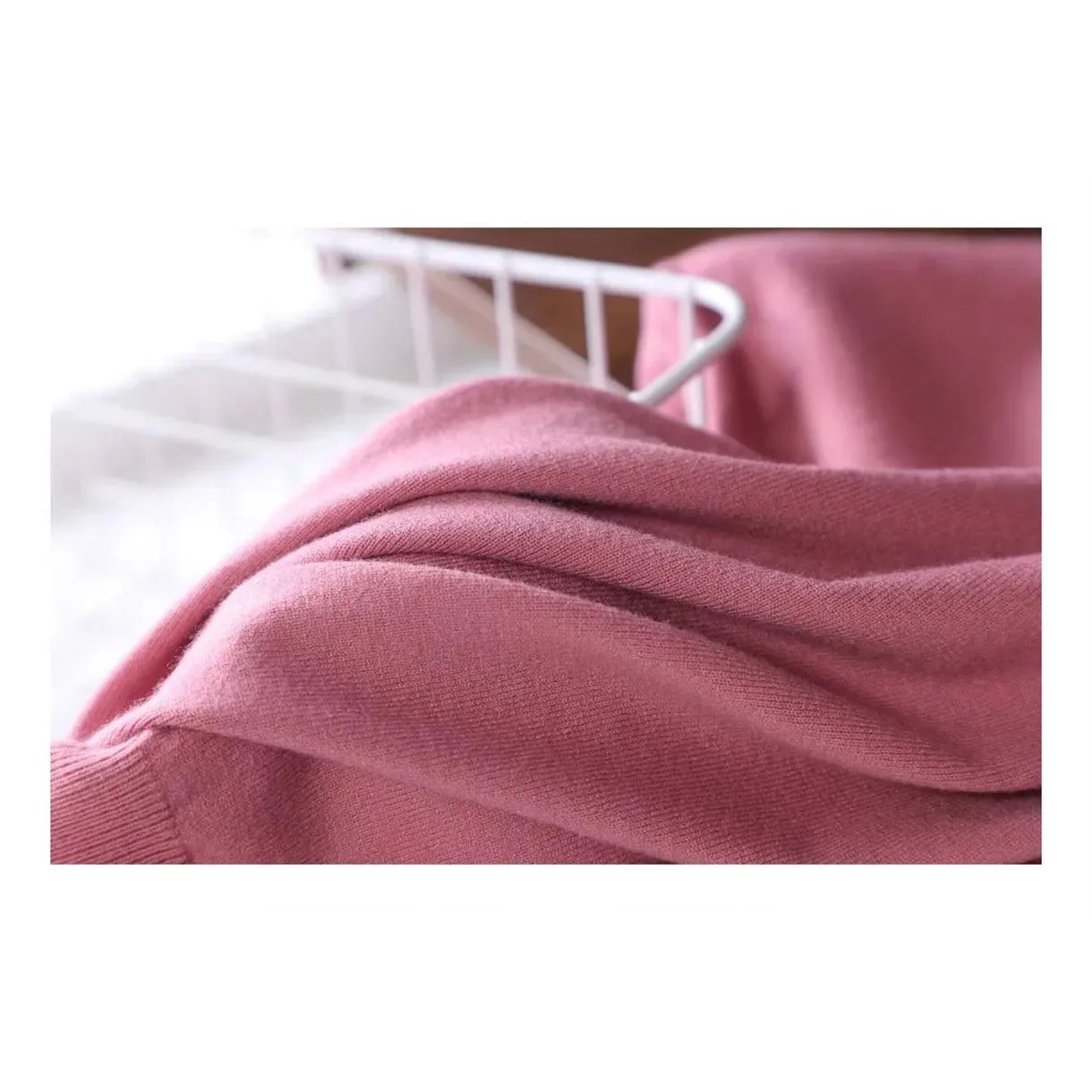 Men's Superfine Merino Wool T-Shirt Knitted One-Neck Breathable Ultra Slim Fit Nine-Quarter Sleeve Henry Collar Trendy Youth