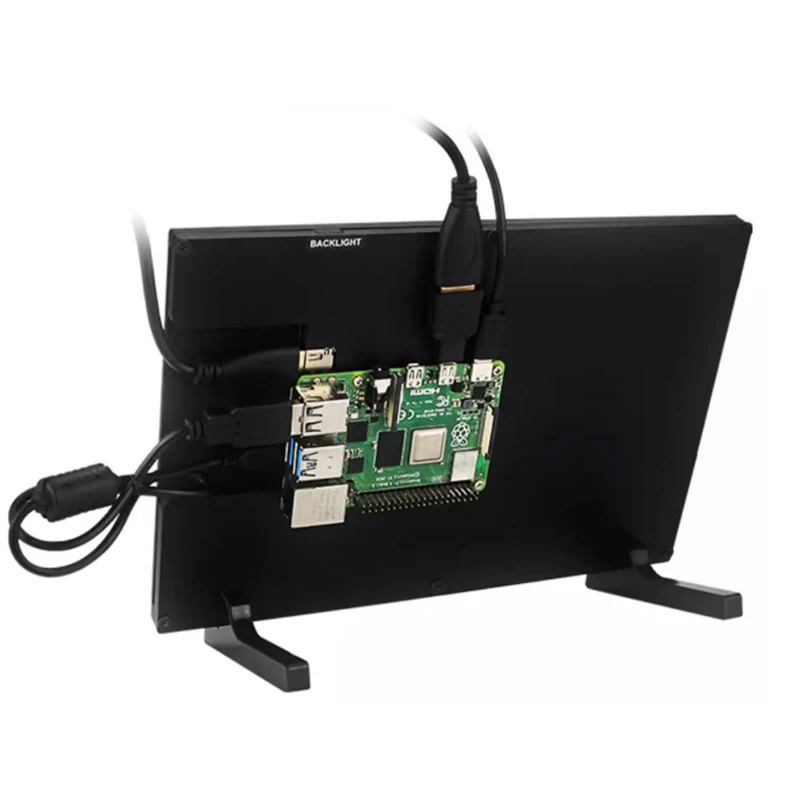 Imagem -05 - Monitor Lcd para Raspberry pi 4b Ps4 tv Box Switch Ips Touch Screen Compatível com Hdmi Usb 1280x800 101 Polegadas