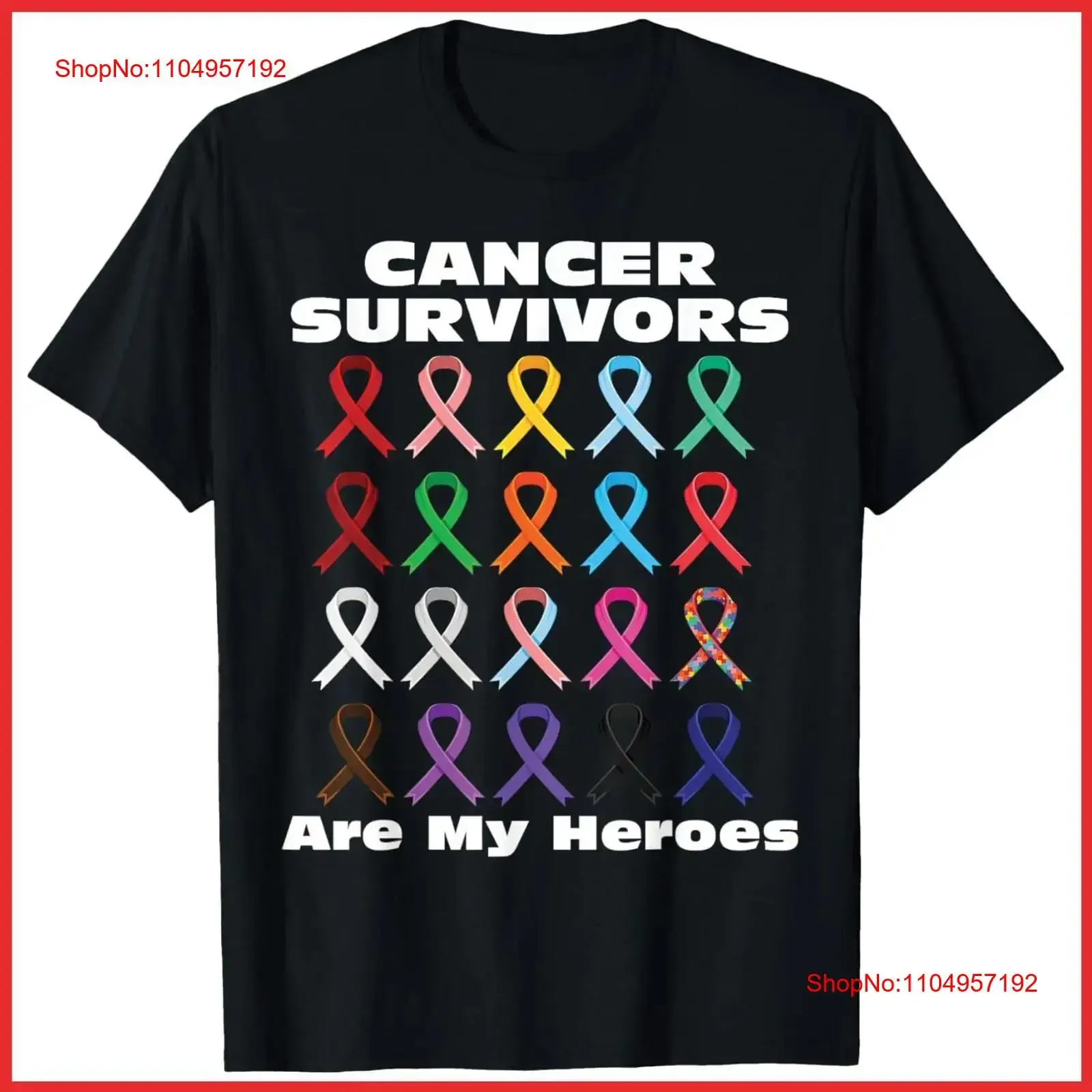 

Cancer Survivors Are My Heroes Black Cotton T Shirt S 5XL vintage Washed Slightly graphic streetwear Soft fashion