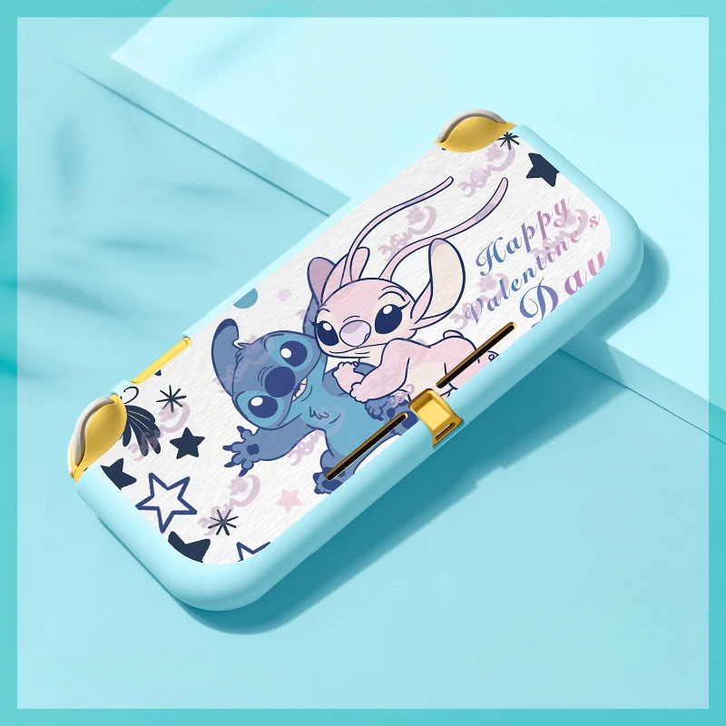 Custodia morbida in TPU Disney Stitch custodia protettiva Joycon per Nintendo Switch NS OLED Lite Console custodie in cristallo accessori giocattolo