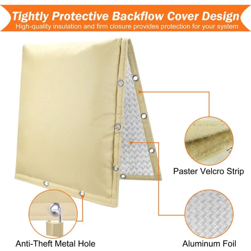 ABKJ-Insulation Cover For Backflow Preventer, Sprinkler Valve Waterproof For Winter 17
