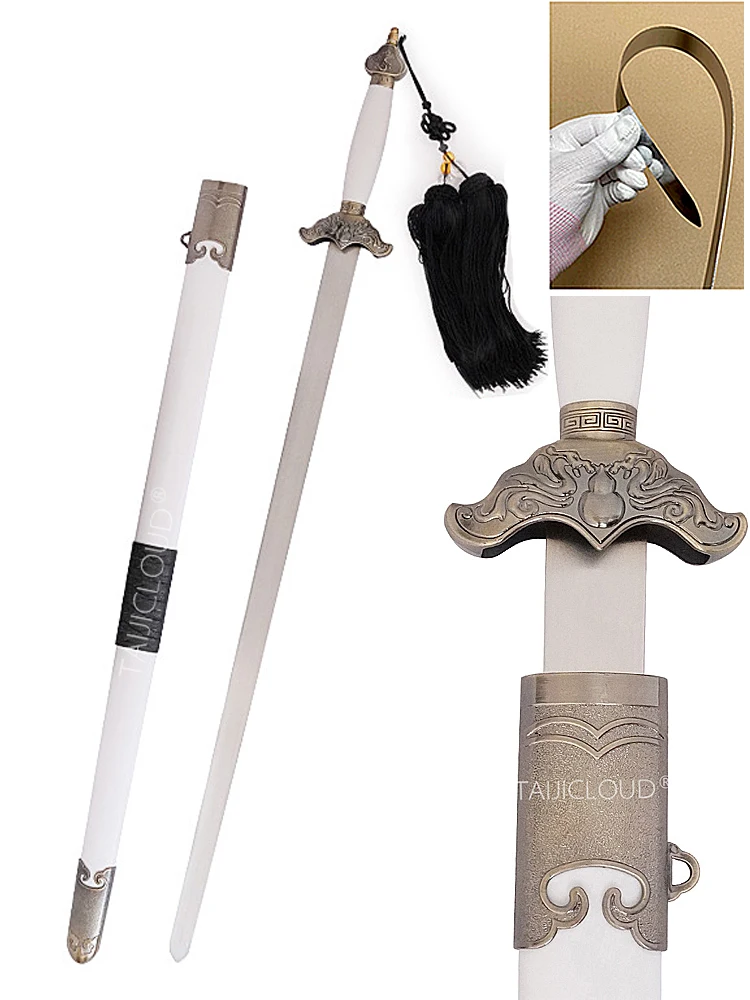 Tai Chi Sword for Stage Performance, Soft Sound, Dance Prop, Adult Costume, Blade, Unsharpened Blade