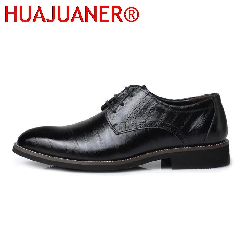 2023 Big Size Fashion Mature Man Soft Leather Shoes Wedding Business Dress Middle-aged Pointed Toe Dad Working Shoes Size 38-48