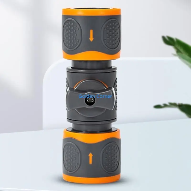 

E15D Practical Double Quick Connects Water Hose Leakproof Hose Fitting for Gardens Vegetable Patches and Outdoor Cleaning