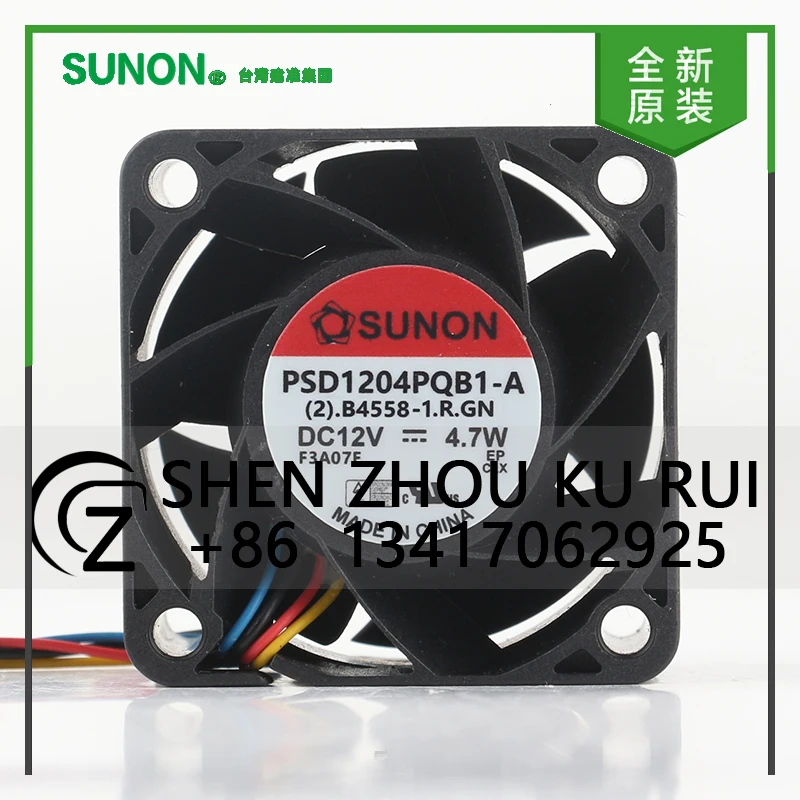 

New Sunon 5V 24V 48V DC 12V 4.7W AC EC 4028 40X40X28MM 4CM Server Quiet inverter PWM chassis Four-wire PSD1204PQB1-A-EP cooling