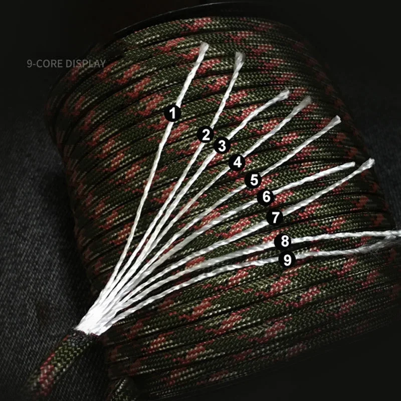 9-Core Tactical Paracord Rope 5