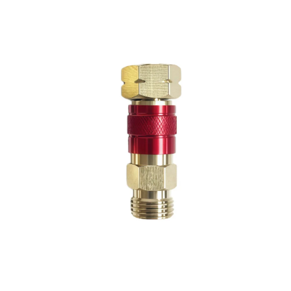 1pcs Brass Quick Connect Coupler M16x1.5 For Oxygen Acetylene Propane Gas Welding Cutting Hose Fitting Red Blue Safety Adapter
