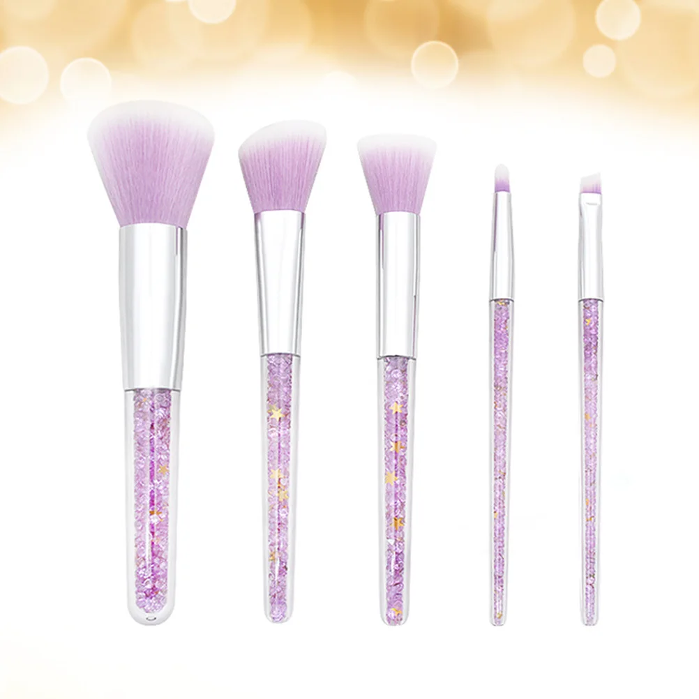 ชุดแปรงแต่งหน้า 5 ชิ้น ขนแปรงหนาแน่น ไม่หลุดร่วง ใช้งานได้สม่ำเสมอ เหมาะสำหรับใช้ในชีวิตประจำวัน ระดับมืออาชีพ สำหรับผู้หญิง แปรงเครื่องสำอาง