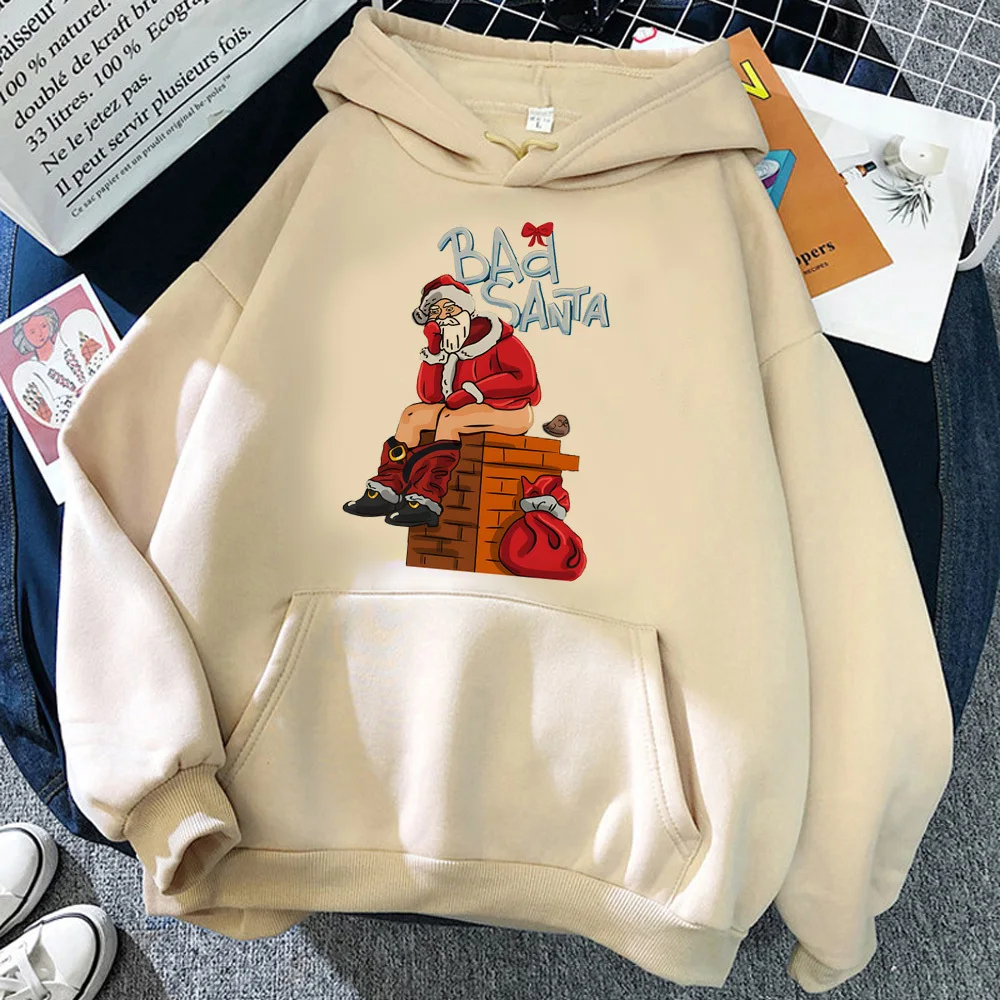 Christmas hoodie patterned comic anime streetwear youthful teen sweatshirts tracksuits Japanese trendy patterned printed design