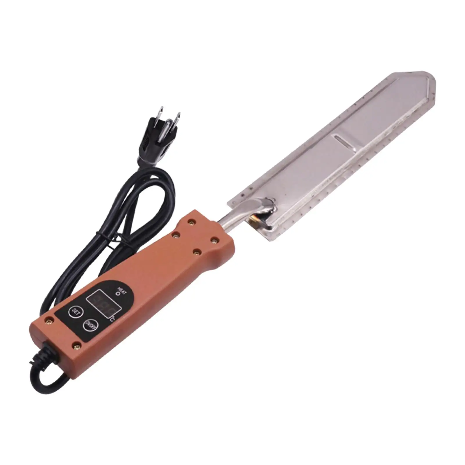 Electric Honey Uncapper Stainless Steel Heated Cutter Tool 45cm Adjustable Thermostat for Beekeeping Work