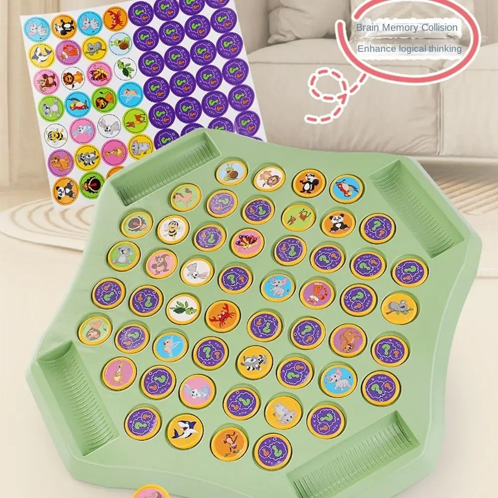

Fruit Flip Memory Game Memory Flip Chess with Chessboard Concentration Training Flip Chess Memory Game with 60 Patterned Cards