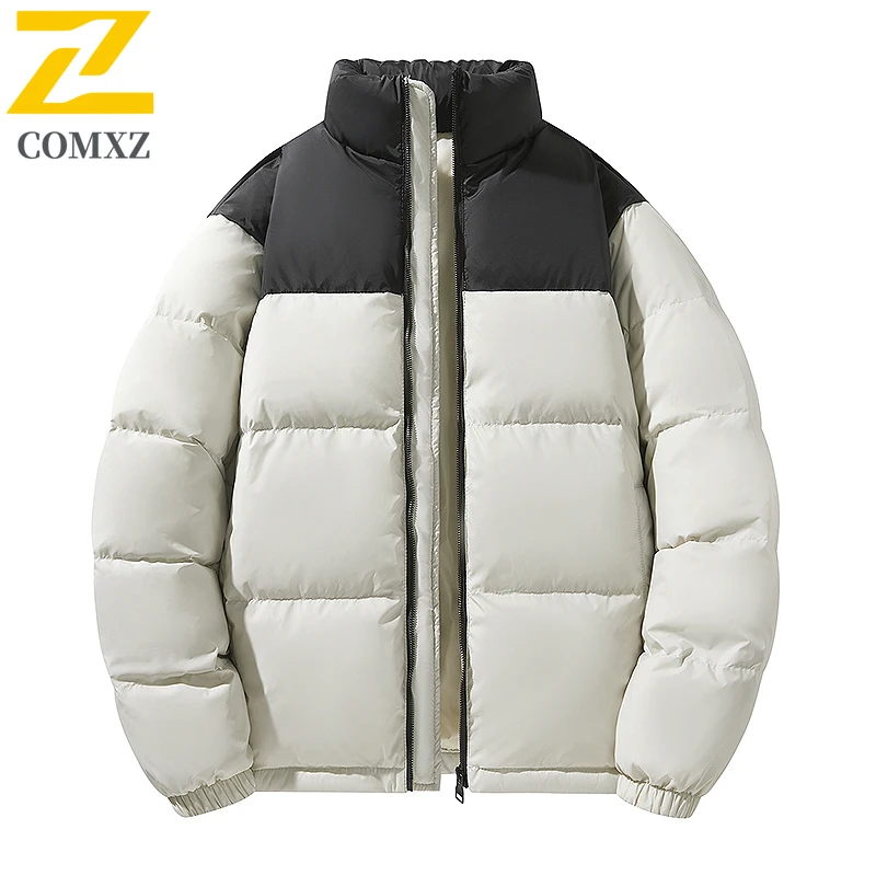 

Warm Thick Down Jacket New Style Color Block Korean Fashion Skiing Puffer Jacket Street High Quality Winter Jacket Mens Clothing