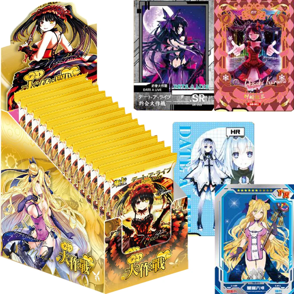 

Wholesale Date A Live Collection Card Yatogami Tohka Anime Goddess Level Figure Colorful Thread Draft Card Children Hobby Gift