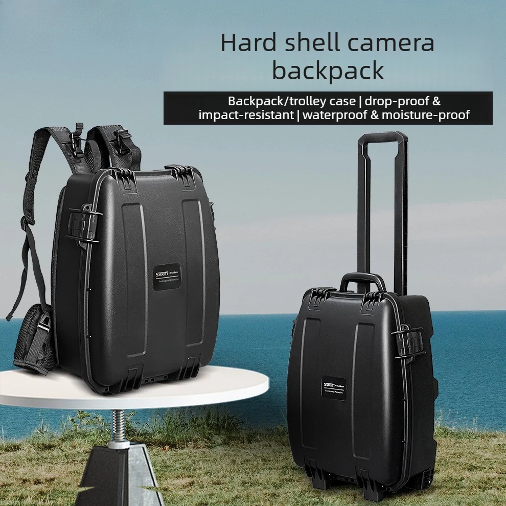 Dual-shoulder Hard-shell Backpack Shockproof Drop-proof Backpack Carry on Luggage Travel Bag Large Capacity Portable Foldable