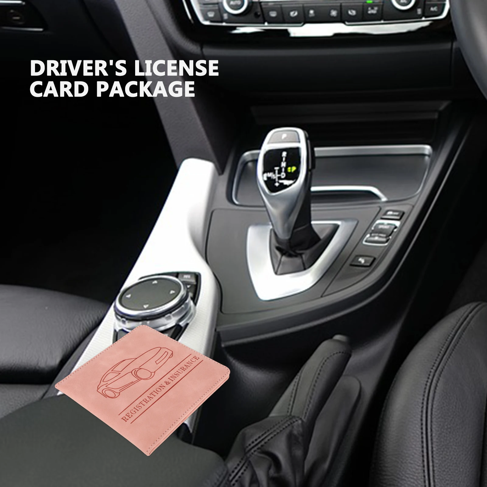

Driver's License Protection Case Auto Registration and Insurance Holder Key Car Card Pu for Women