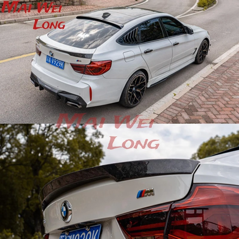 

Carbon Fiber Rear Trunk Boot Lip Wing Spoiler for BMW 3 Series GT F34 Hatchback 4 Door 14-17 328i 330i 335i 340i GT Roof spoiler