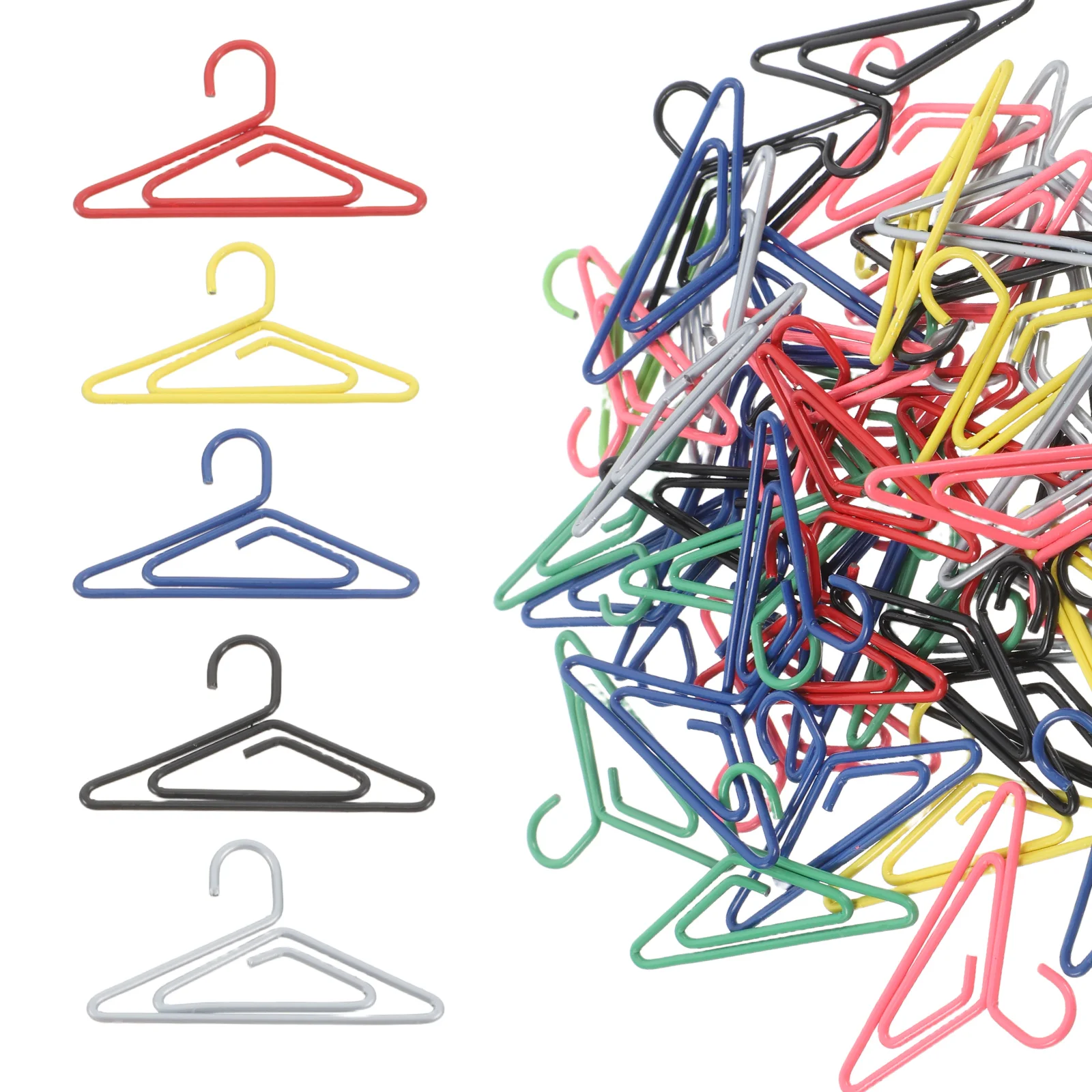 

50 Pcs Hanger Paper Clips Creative Metal Bookmark Clips Office Supplies Cute Drop Creative Clip Shape Reusable