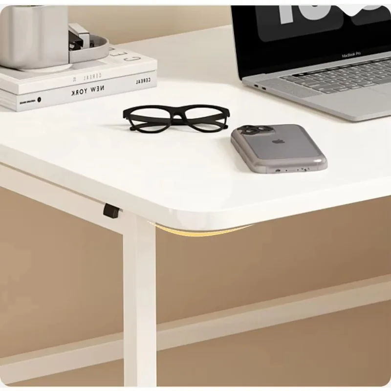 Custom Home Office Save Space Furniture Foldable Computer Desk Small Rolling Desk Folding Desk With Storage Shelf and Wheels