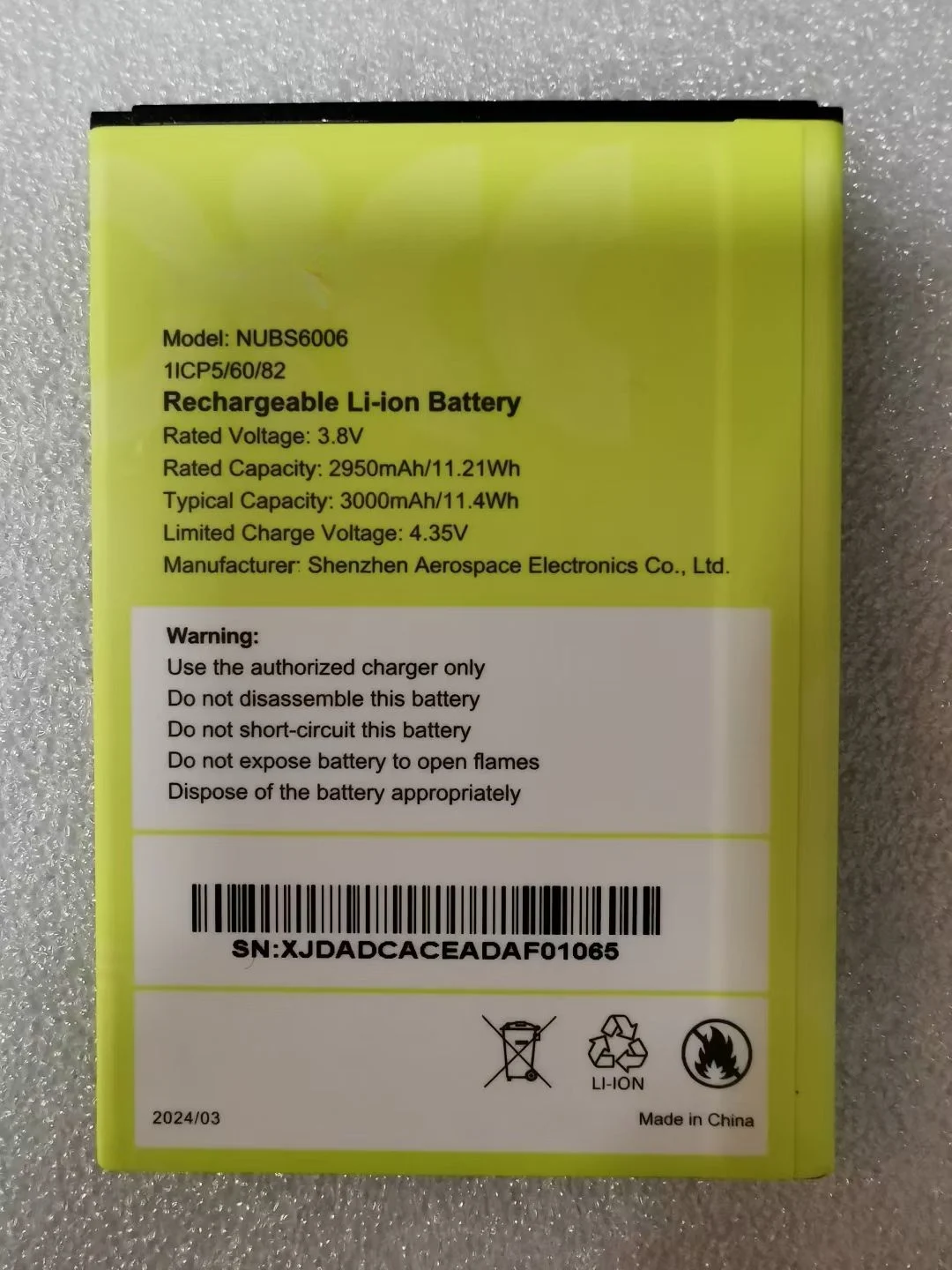 New Full Battery For Nuu NUBS6006 NUBS6003 3000mah Batteria