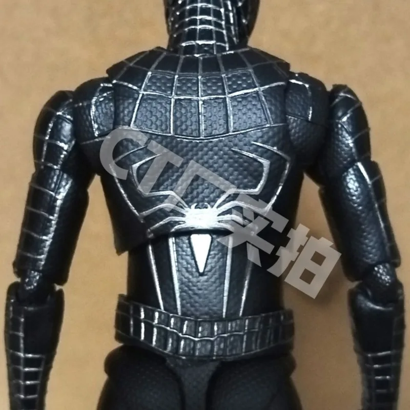 Marvel Spiderman3 Venom anime black suit Tobey Maguire version movable creative cartoon figure model kids toys holiday gift