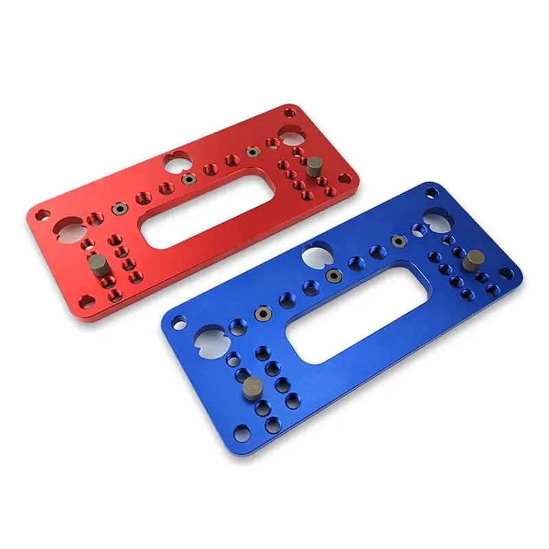 Imagem -04 - Hole Handle Pitch Punch Locator Carpintaria Bolso Jig Grupo Guarda-roupa Porta Gabinete Posicionador Manga Guia Broca Buraco Locator