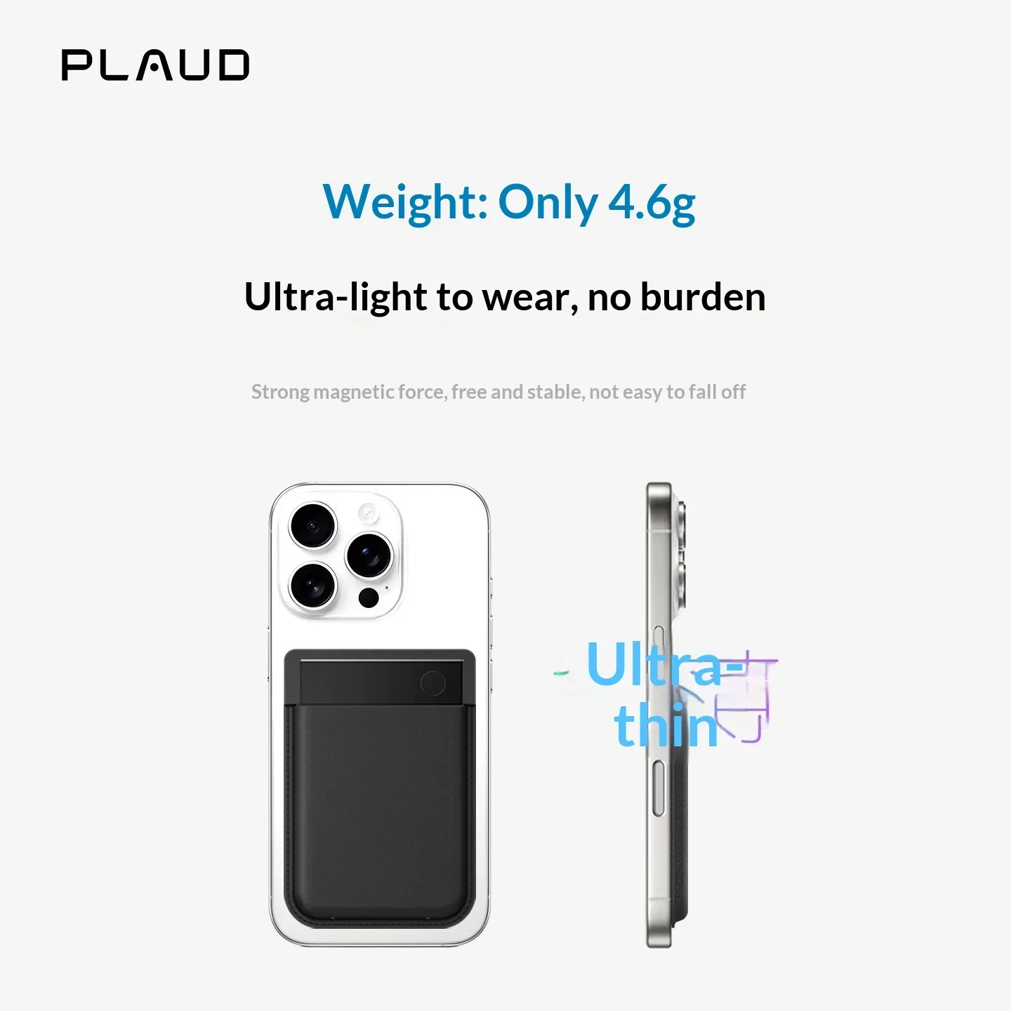 Plaud Note Pro/Plaud Magnetic Leather Case Portable Card Bag Thickness 0.29cm Official Accessories 100% Original Gift