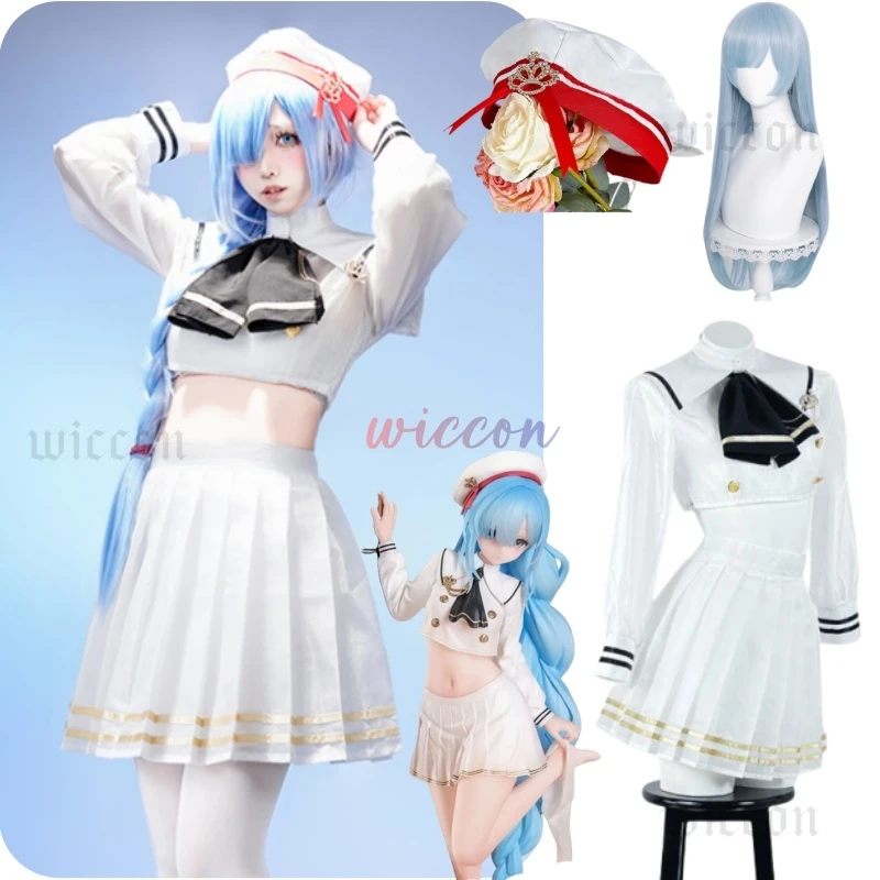 Игра Azur Lane HMS Janus Косплей Сексуальная JK Школьная форма Fitting Love Косплей Костюм Сексуальная летняя юбка Аниме Игра Униформа моряка