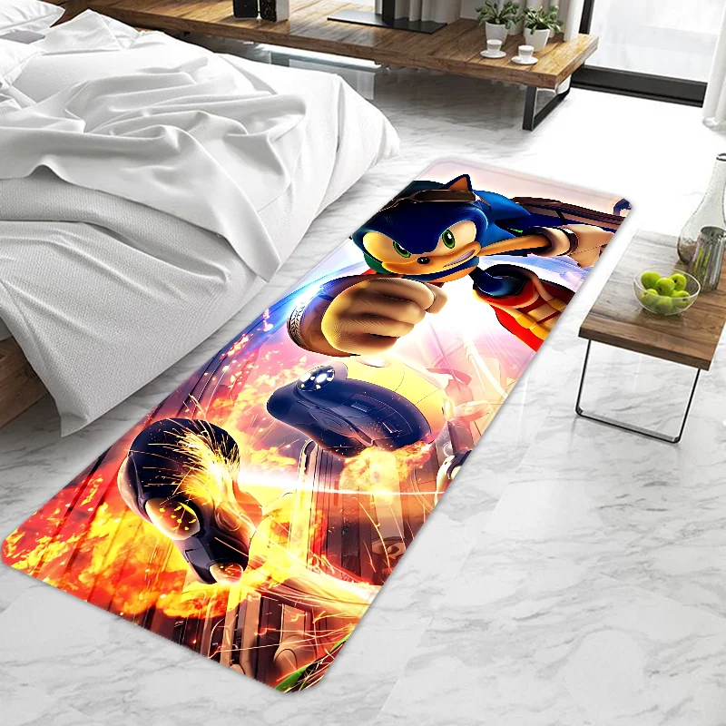 

Cartoon Sonics The Hedgehogs Door Mat Entrance Doormat Non-slip Washable Kitchen Carpet Living Room Hallway Rugs Bathroom Bath