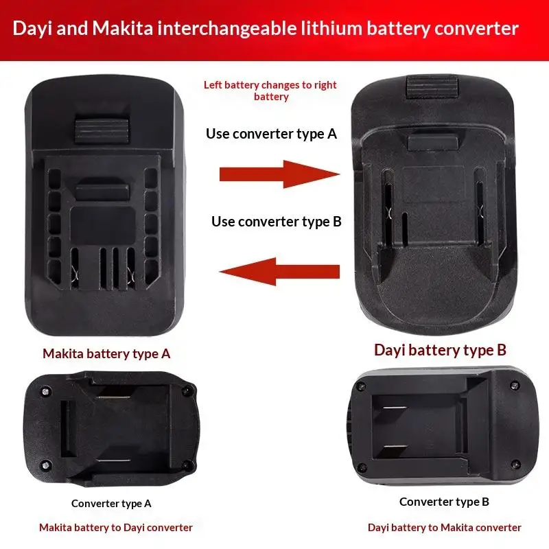 1Pcs Power Tool Accessories Adapter For Lithium Battery Adapter Electric Power Tool Adapter Converter