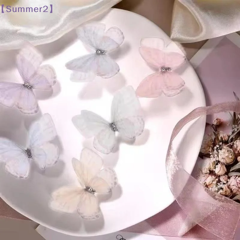 50 ชิ้น ผ้าออร์แกนซ่ารูปผีเสื้ - Sew On Rhinestone บทวิจารณ์และราคา