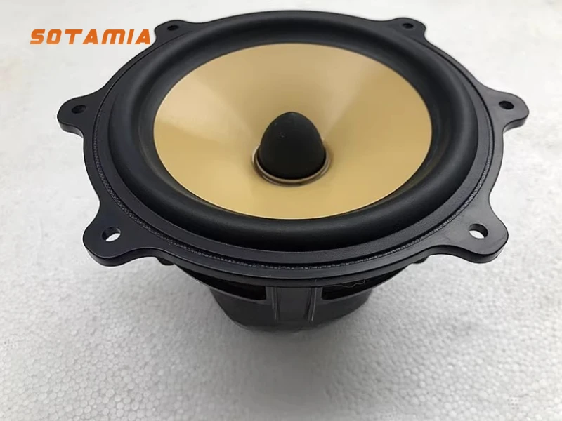 

SOTAMIA 1PCS High End Audiophile 5 Inch Subwoofer Dual Magnetic Bullet Phase Cone Long Stroke Speaker Speaker