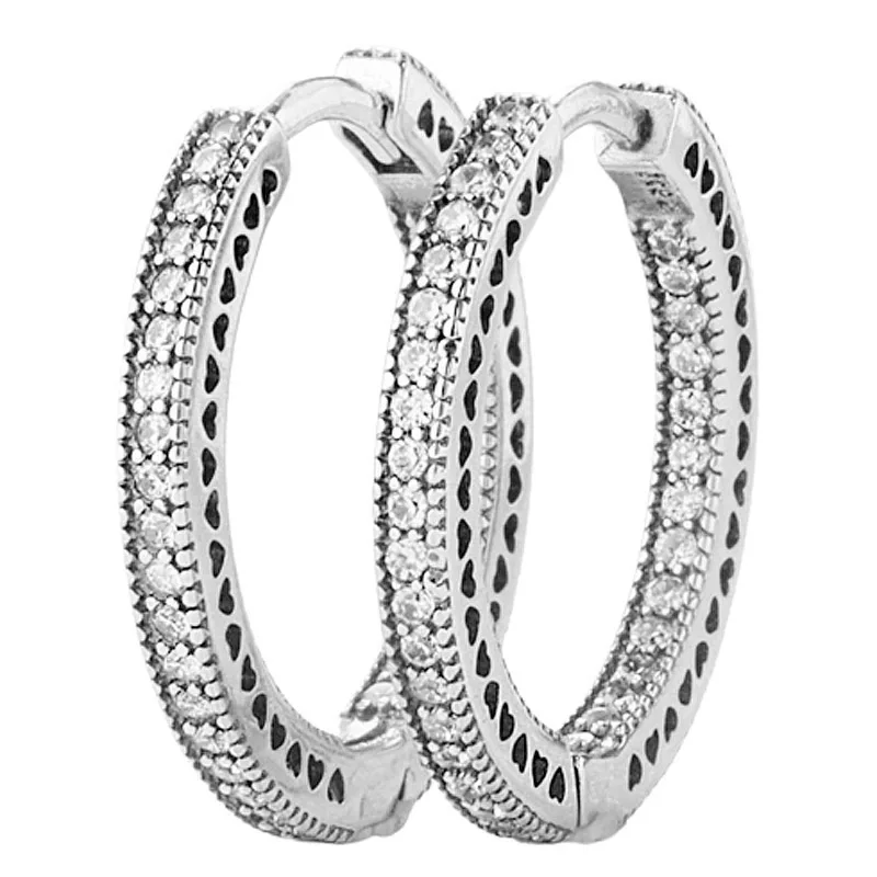 Neue 925 Sterling Silber Bowknot zarte Gefühle oval funkeln strahlende Herzen Luftballon Ohr stecker für Frauen Schmuck Geschenk