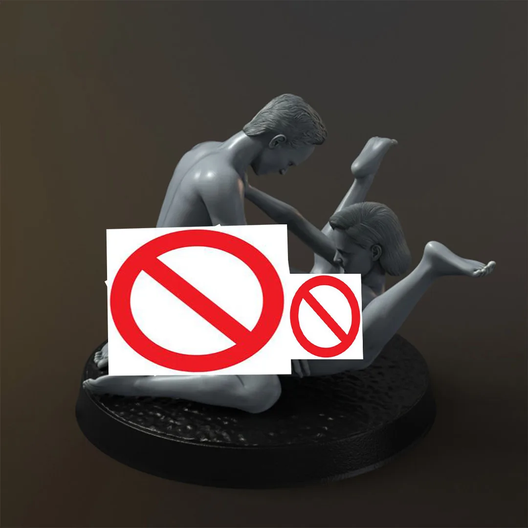 

(1/35=50mm,1/24=75mm,1/18=100mm,1/16=120mm) 3D printing, NSFW, Miniature figure resin model, Unassembled and unpainted kit model
